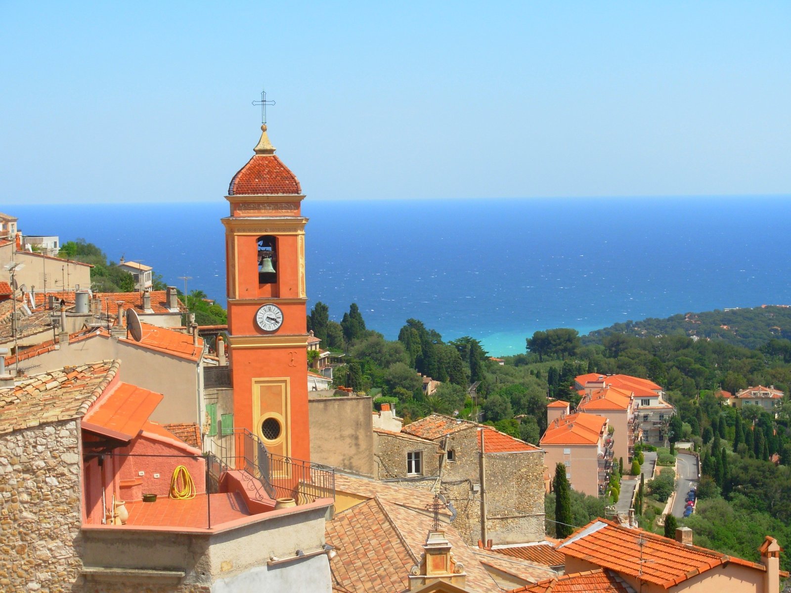 Vue du vieux village de Roquebrune